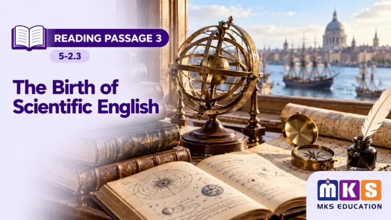 Reading 5-2.3 — The Birth of Scientific English — MKS Education cover