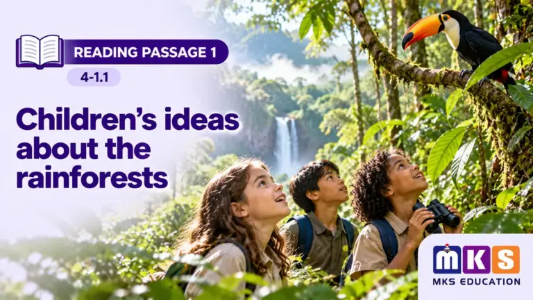 Reading 4-1.1 — Children's ideas about the rainforests — MKS Education cover