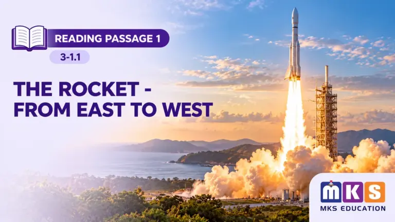 Reading 3-1.1 — THE ROCKET - FROM EAST TO WEST — MKS Education cover