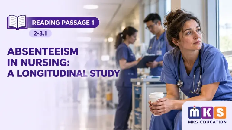 Reading 2-3.1 — ABSENTEEISM IN NURSING: A LONGITUDINAL STUDY — MKS Education cover