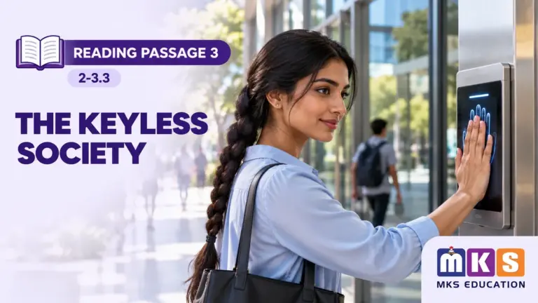 Reading 2-3.3 — THE KEYLESS SOCIETY — MKS Education cover