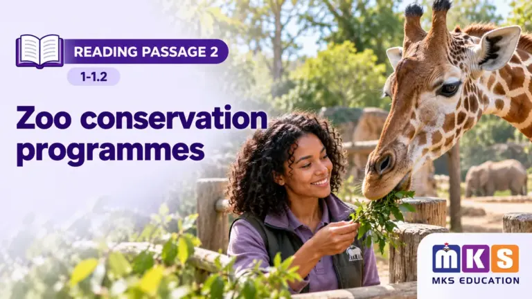 Reading 1-1.2 — Zoo conservation programmes — MKS Education cover