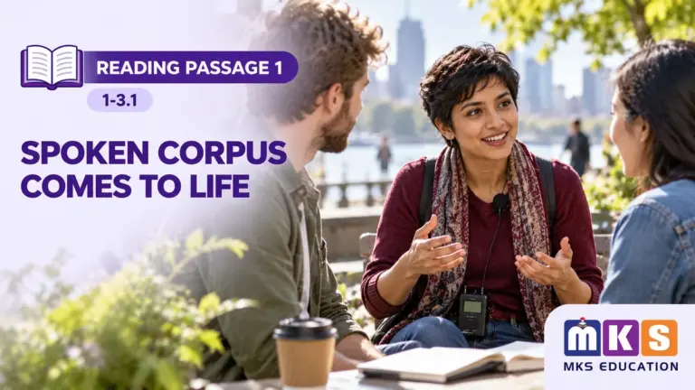 Reading 1-3.1 — SPOKEN CORPUS COMES TO LIFE — MKS Education cover