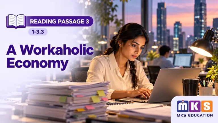 Reading 1-3.3 — A Workaholic Economy — MKS Education cover