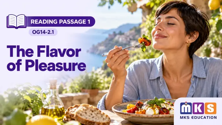 Reading OG14-2.1 — The Flavor of Pleasure — MKS Education cover