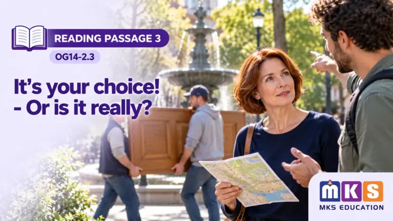 Reading OG14-2.3 — It's your choice! - Or is it really? — MKS Education cover