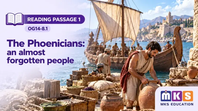Reading OG14-8.1 — The Phoenicians: an almost forgotten people — MKS Education cover