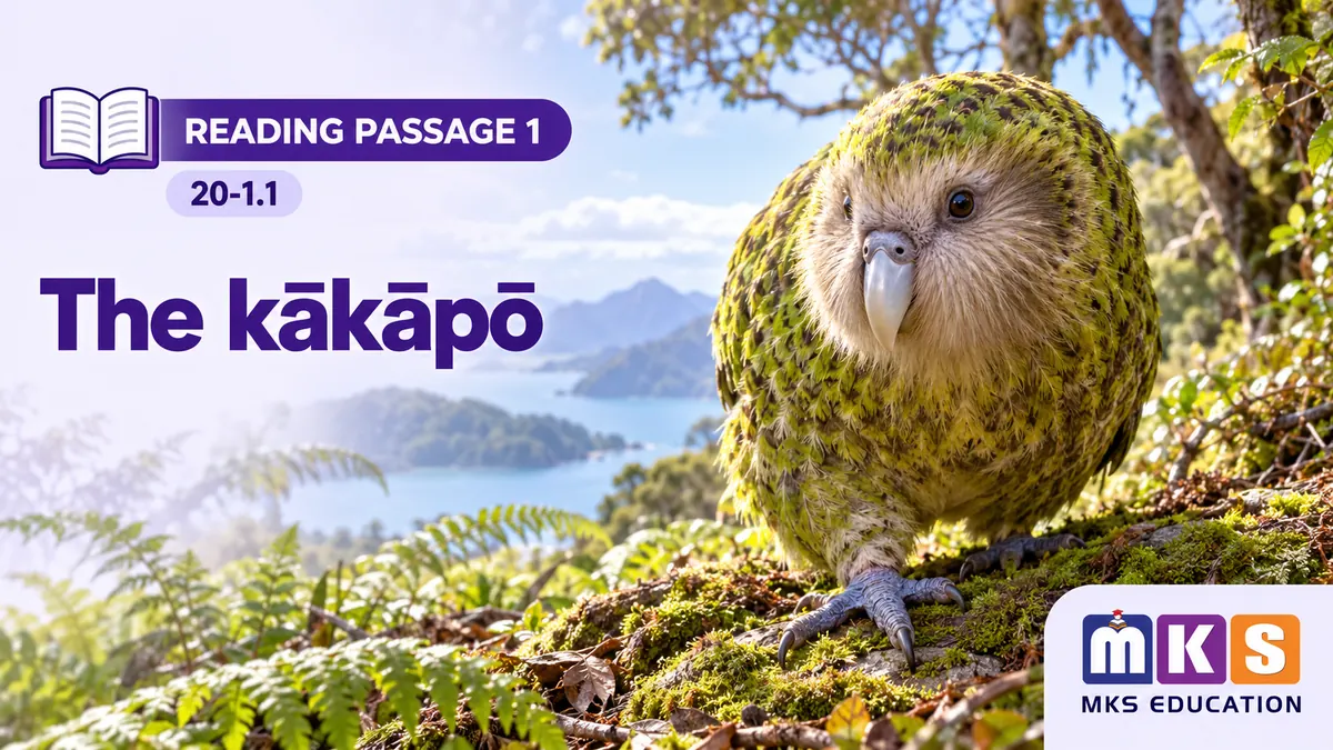 Reading 20-1.1 — The kākāpō
