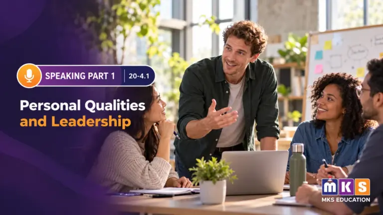Speaking 20-4.1 — Personal Qualities and Leadership — MKS Education cover