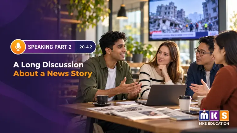 Speaking 20-4.2 — A Long Discussion About a News Story — MKS Education cover