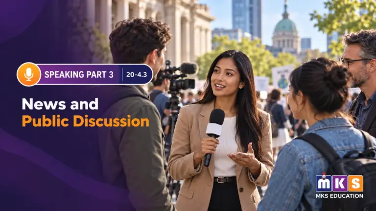 Speaking 20-4.3 — News and Public Discussion — MKS Education cover
