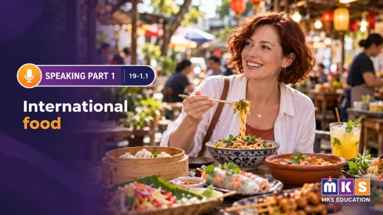 Speaking 19-1.1 — International food — MKS Education cover