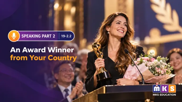 Speaking 19-2.2 — An Award Winner from Your Country — MKS Education cover