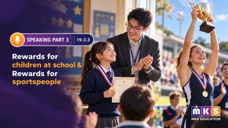 Speaking 19-2.3 — Rewards for children at school & Rewards for sportspeople — MKS Education cover