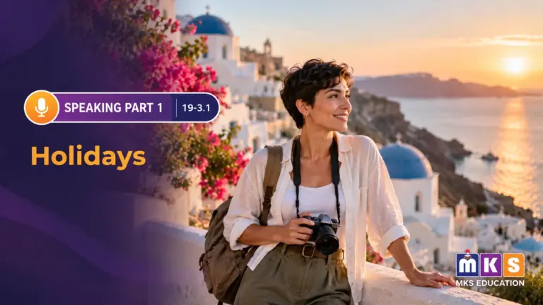 Speaking 19-3.1 — Holidays — MKS Education cover