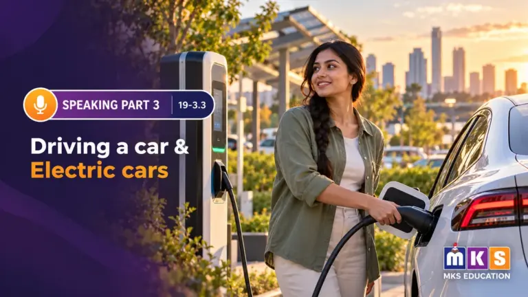 Speaking 19-3.3 — Driving a car & Electric cars — MKS Education cover