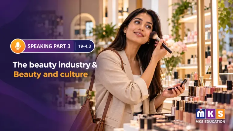 Speaking 19-4.3 — The beauty industry & Beauty and culture — MKS Education cover