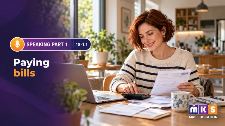 Speaking 18-1.1 — Paying bills — MKS Education cover