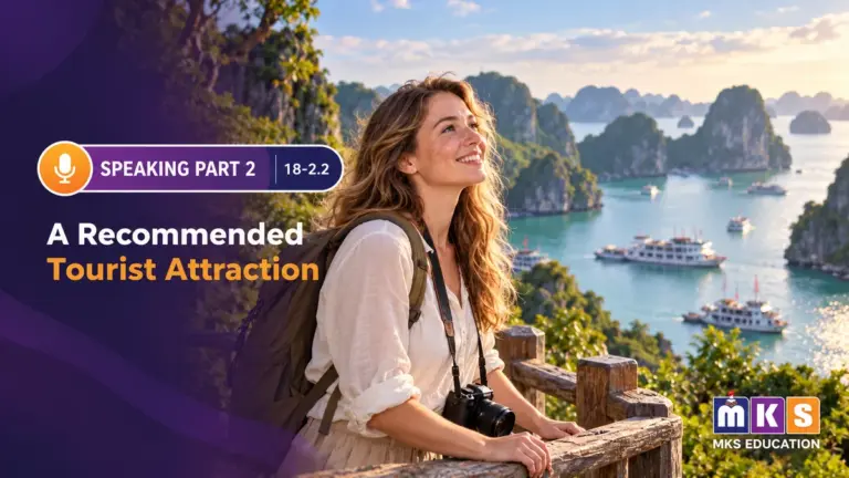 Speaking 18-2.2 — A Recommended Tourist Attraction — MKS Education cover