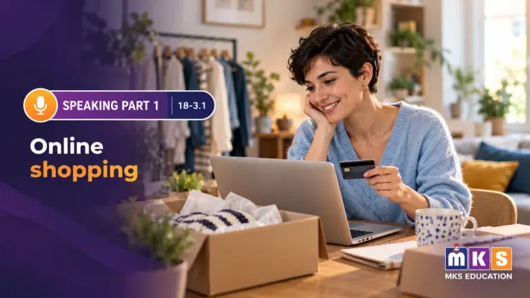 Speaking 18-3.1 — Online shopping — MKS Education cover