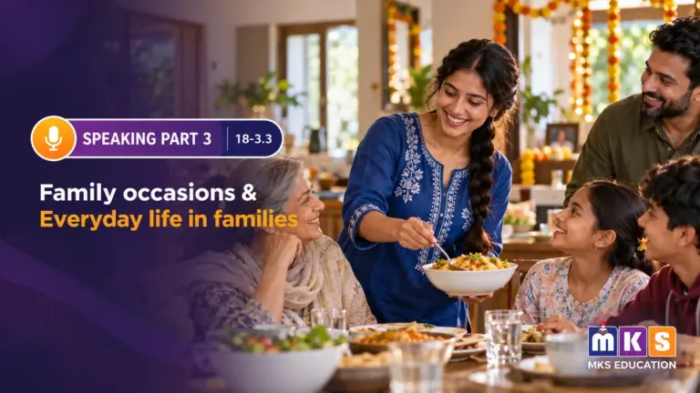 Speaking 18-3.3 — Family occasions & Everyday life in families — MKS Education cover