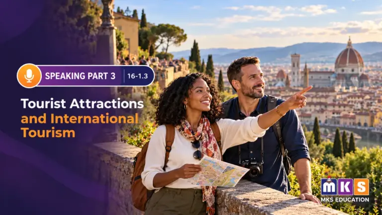 Speaking 16-1.3 — Tourist Attractions and International Tourism — MKS Education cover