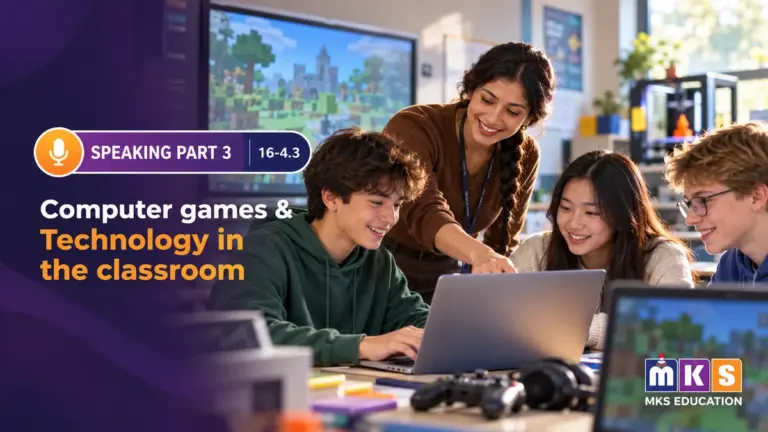 Speaking 16-4.3 — Computer games & Technology in the classroom — MKS Education cover