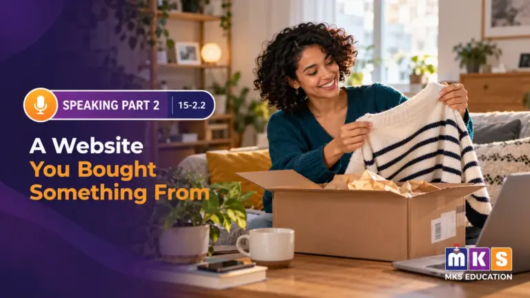 Speaking 15-2.2 — A Website You Bought Something From — MKS Education cover
