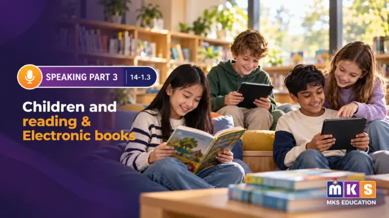 Speaking 14-1.3 — Children and reading & Electronic books — MKS Education cover