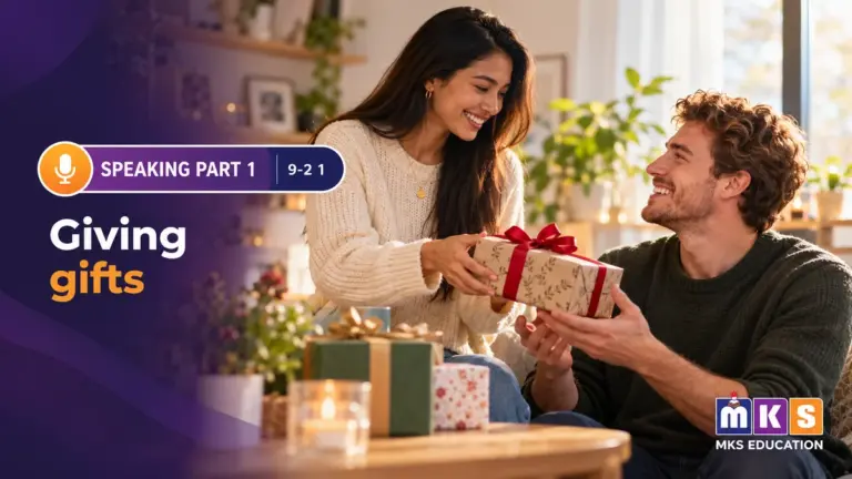 Speaking 9-2.1 — Giving gifts — MKS Education cover