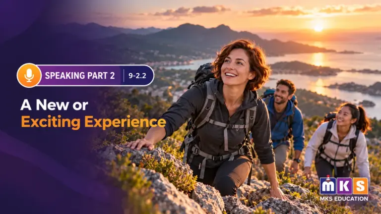 Speaking 9-2.2 — A New or Exciting Experience — MKS Education cover