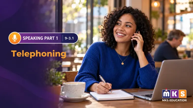 Speaking 9-3.1 — Telephoning — MKS Education cover