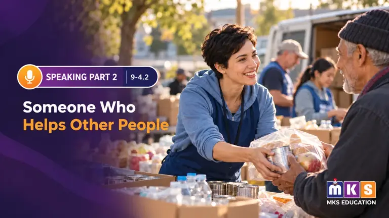 Speaking 9-4.2 — Someone Who Helps Other People — MKS Education cover