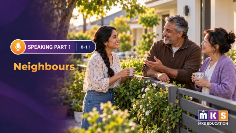 Speaking 8-1.1 — Neighbours — MKS Education cover