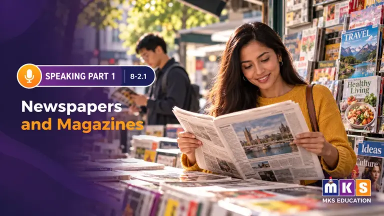 Speaking 8-2.1 — Newspapers and Magazines — MKS Education cover