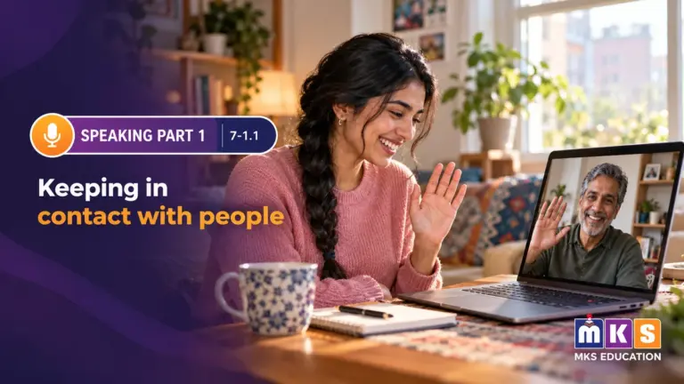Speaking 7-1.1 — Keeping in contact with people — MKS Education cover