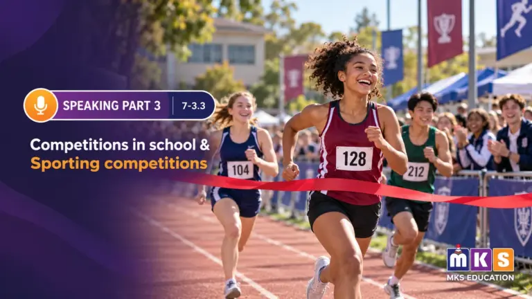 Speaking 7-3.3 — Competitions in school & Sporting competitions — MKS Education cover