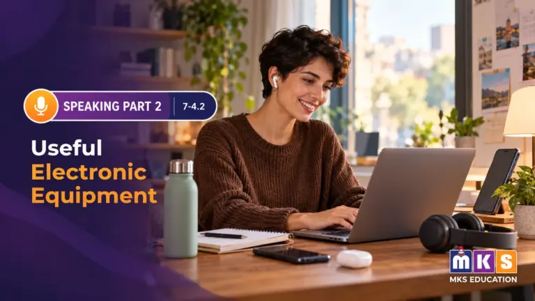 Speaking 7-4.2 — Useful Electronic Equipment — MKS Education cover