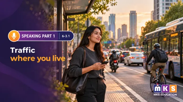 Speaking 6-3.1 — Traffic where you live — MKS Education cover