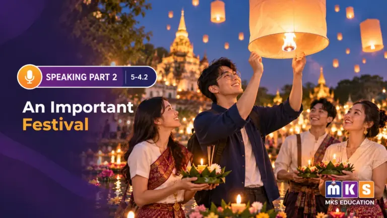 Speaking 5-4.2 — An Important Festival — MKS Education cover