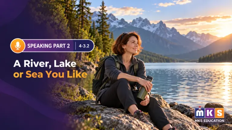 Speaking 4-3.2 — A River, Lake or Sea You Like — MKS Education cover