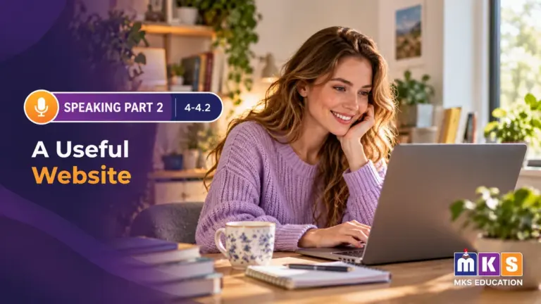Speaking 4-4.2 — A Useful Website — MKS Education cover