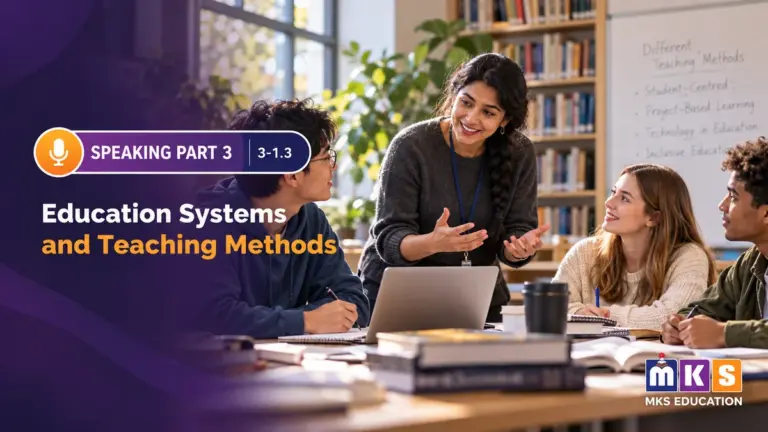 Speaking 3-1.3 — Education Systems and Teaching Methods — MKS Education cover