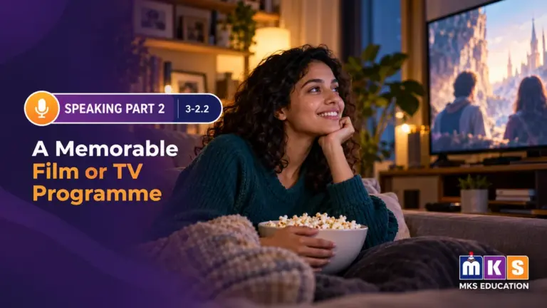 Speaking 3-2.2 — A Memorable Film or TV Programme — MKS Education cover