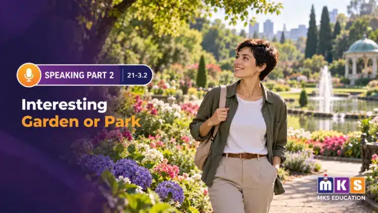 Speaking 21-3.2 — Interesting Garden or Park — MKS Education cover