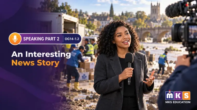 Speaking OG 14-1.2 — An Interesting News Story — MKS Education cover