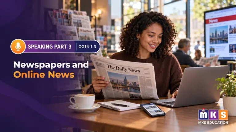 Speaking OG 14-1.3 — Newspapers and Online News — MKS Education cover
