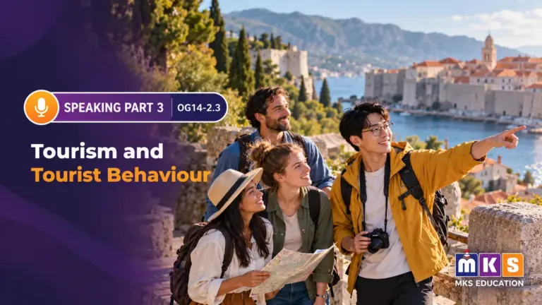 Speaking OG 14-2.3 — Tourism and Tourist Behaviour — MKS Education cover