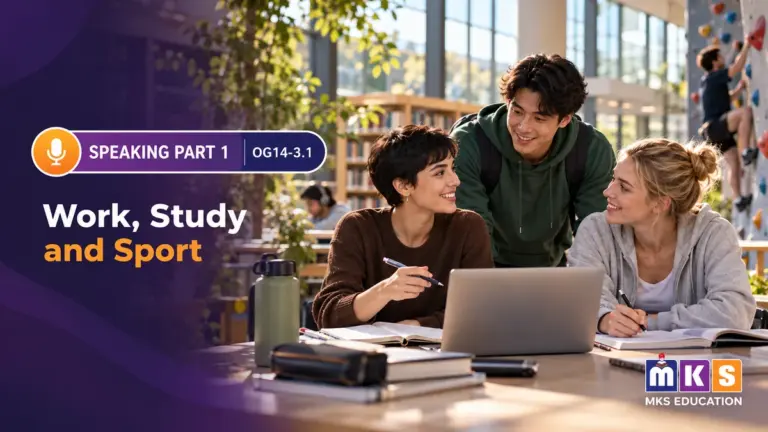 Speaking OG 14-3.1 — Work, Study and Sport — MKS Education cover