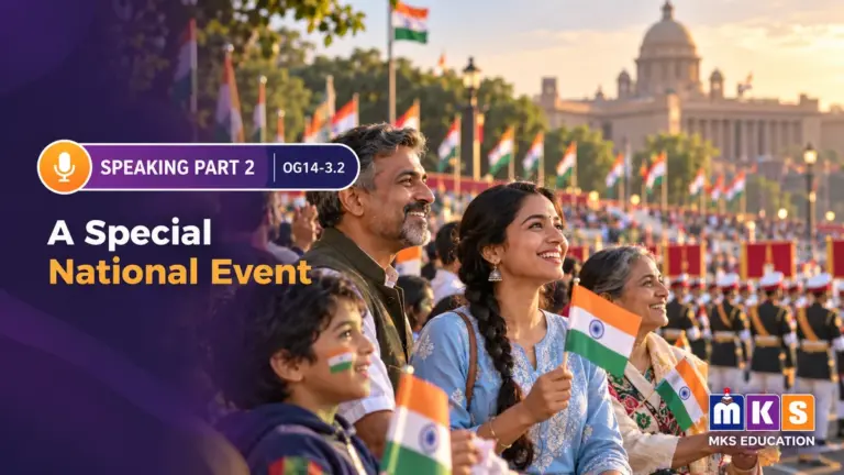 Speaking OG 14-3.2 — A Special National Event — MKS Education cover